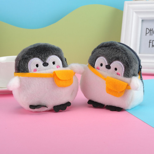 Cross-border new supply, cute, cute, positive energy, penguin coin purse, lipstick bag, data cable bag, coin bag wholesale