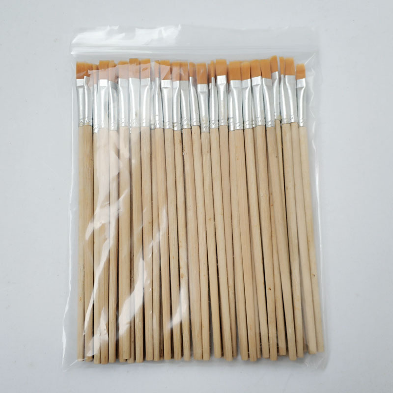 Oil paint brush nylon gouache watercolor pen log red rod art hand-painted acrylic paint brush Yingying