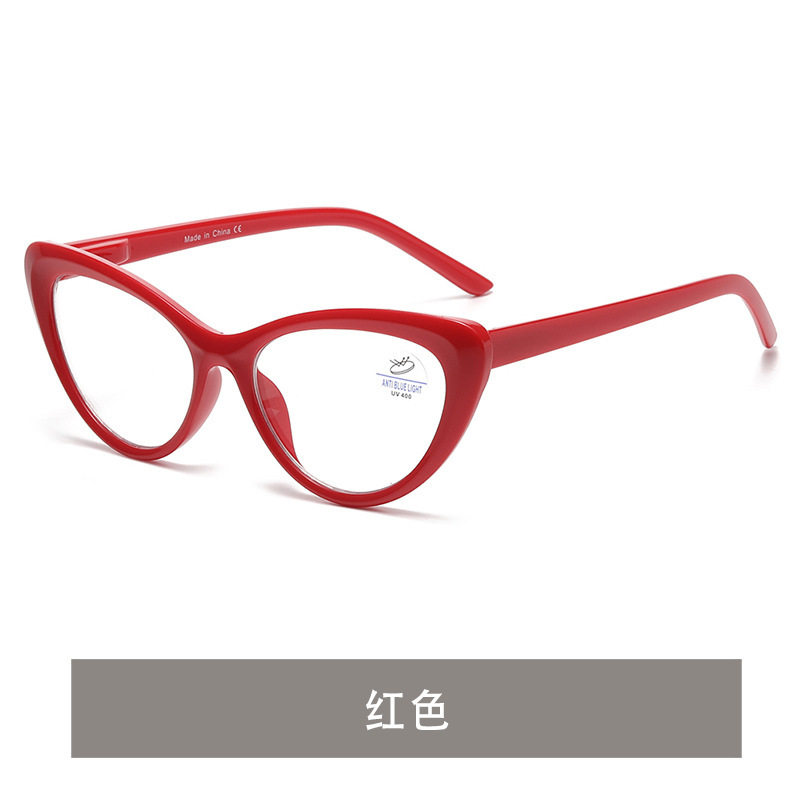 新款欧美时尚防蓝光老花镜 女大框跨境阅读镜 老人素颜小脸平光镜|undefined