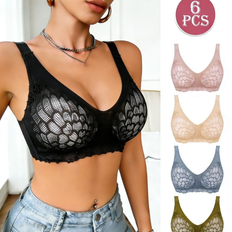 European and American Cross-Border Foreign Trade Lace Lingerie for Women, Push-Up, Wireless, Soft Support, Anti-Sagging, Seamless, Plus-Size Bra European and American Cross-Border Foreign Trade Lace Lingerie for Women, Push-Up, Wireless, Soft Support, Anti-Sagging, Seamless, Plus-Size Bra