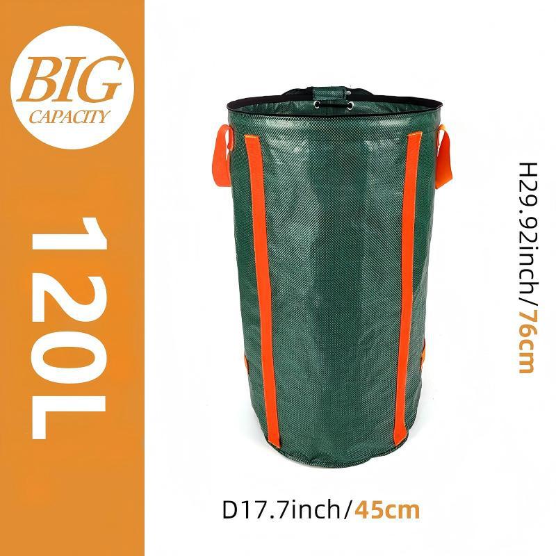 Bolsa extra grande y reforzada para recoger hojas, bolsa de basura impermeable de PP de forma cuadrada, bolsa de almacenamiento para jardinería y compostaje de ramas y hojas. image 27