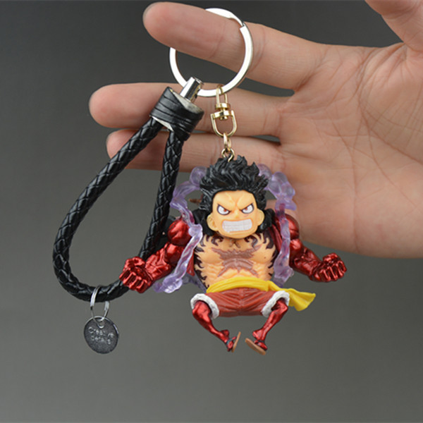 Una pieza hecha a mano Nica Luffy colgante periférico llavero grab máquina muñeca caja ciega TikTok adornos