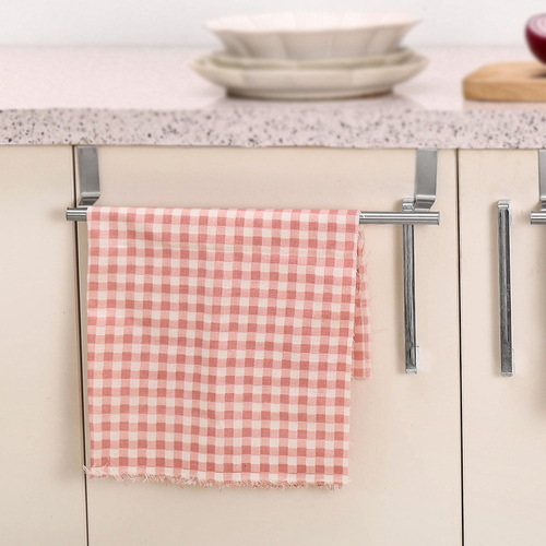 Adhesive Stainless Steel Single Bar Towel Rack without Drilling Wall Mount Bathroom Towel Holder Bathroom Shelf Cabinet Bathroom Hook