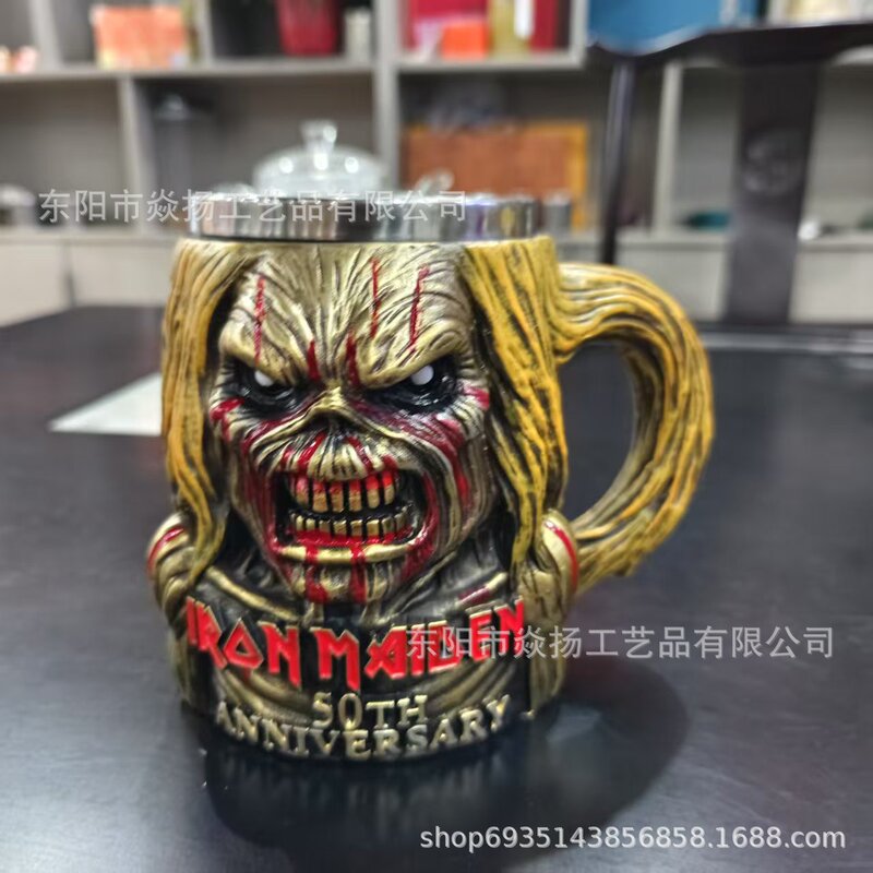 新品 アイアンメイデン 50周年記念 アイアンメイデン 50周年記念 3Dマグカップ|undefined