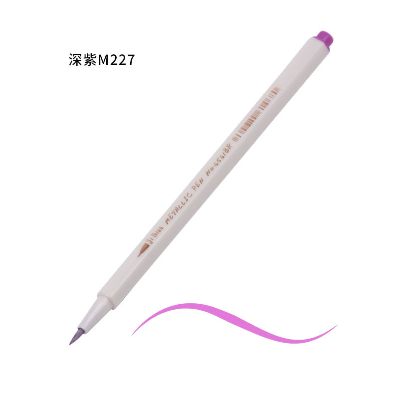 Bolígrafo de metal de secado rápido transfronterizo, bolígrafo de pintura, punta suave, marcador acrílico, venta directa de fábrica, marcador de color al por mayor