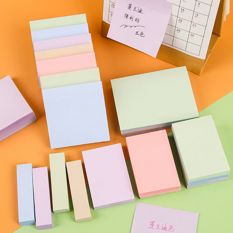 Sticky Notes (Morandi) Pastel Index Pads, 76×76 mm & Multi Sizes, Student Stationery