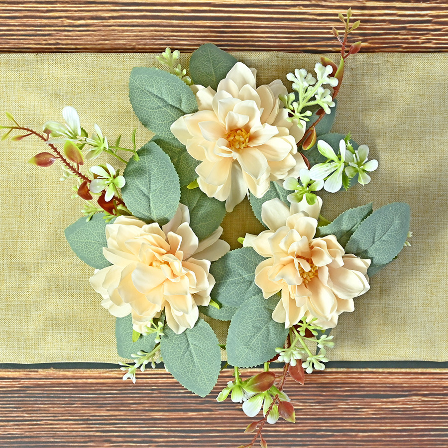 Simulación transfronteriza Dalian candelabro guirlandas Amazon explosión simulación guirlandas decoración de la mesa de comedor props de fotografía de boda