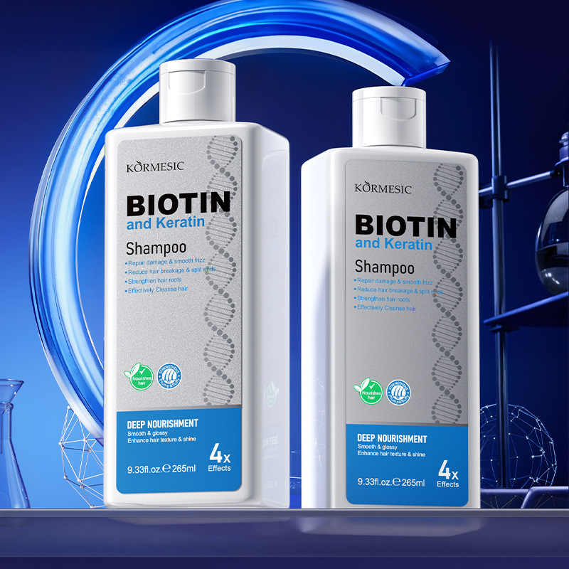 Selección estricta de Filipinas transfronterizas KORMESIC biotina + queratina champú suave cuidado del cabello