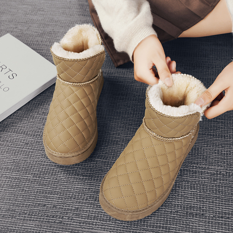Stivali firmati Stivali da neve soffici Stivali alti Stivali da donna da uomo di qualità Mezzi stivali Scarpe stile classico Stivali da neve invernali autunnali Stivali di tela di nylon_voghion.com