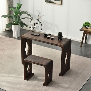 Direct Sale of Solid Wood Guqin Tables and Stools, Antique-Style Guqin Tables, Resonance Guqin Tables, Traditional Chinese Calligraphy Tables
