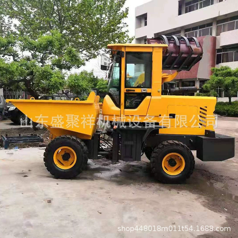 Дизельный самосвал, инженерный самосвал, самосвал мощностью 18 л.с., четырехколесный дизельный самосвал с передней разгрузкой