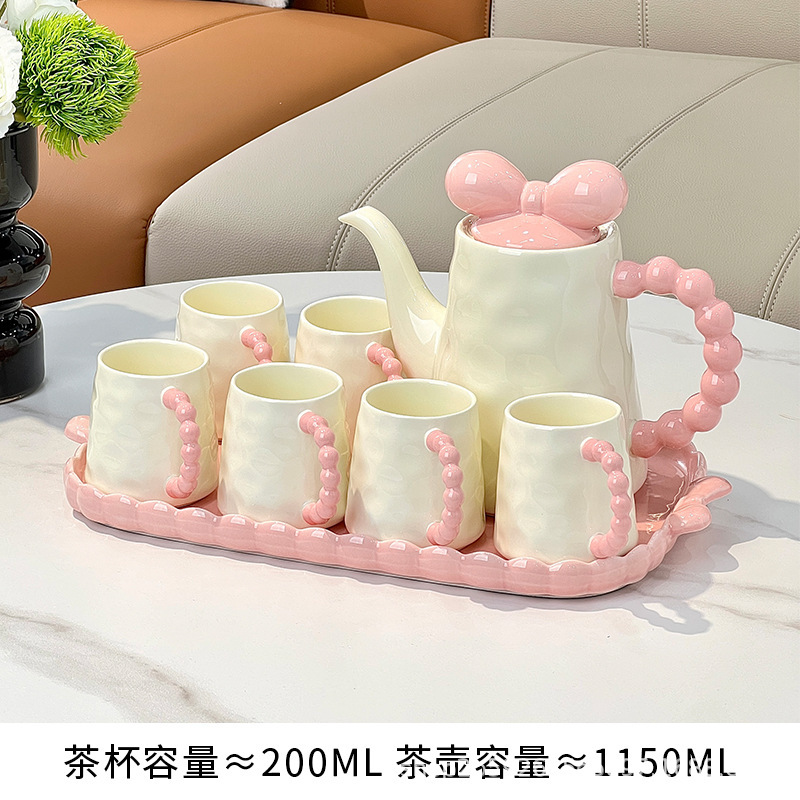 客厅茶几高档陶瓷杯架茶具喝水杯子家用待客水具套装乔迁新居送人|undefined