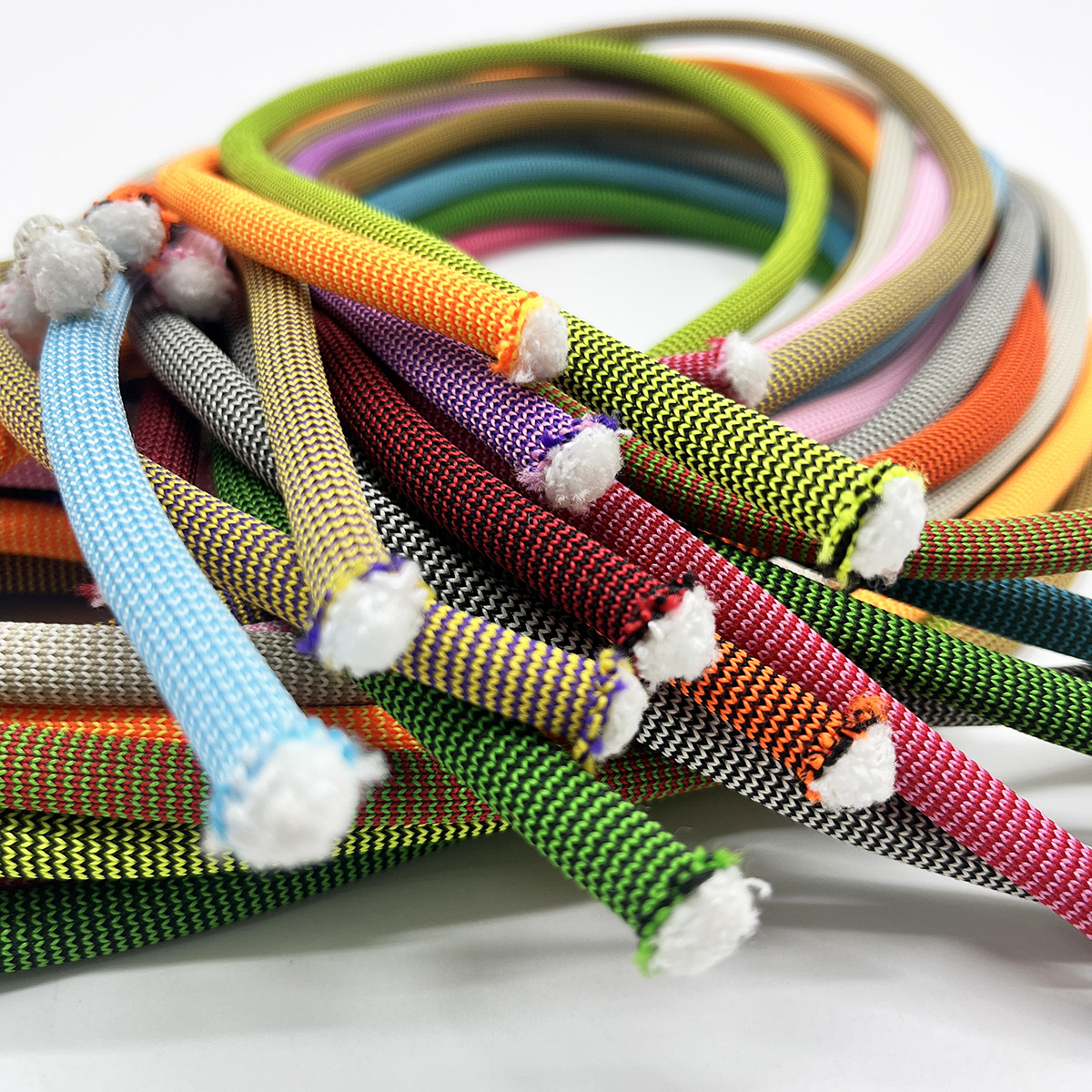 231 color 4 / 5mm poliéster doble color denso delicado paquete de cordones de zapatos redondos de color medio encriptación chaquetas pantalones deportivos cuerda de dibujo