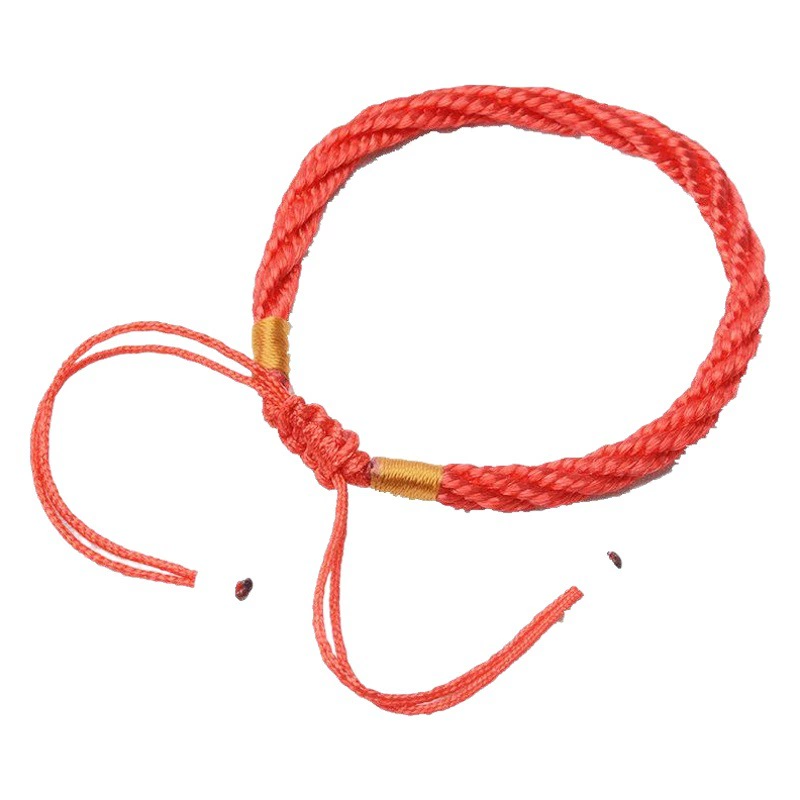 Фабрика прямой счастливый красный веревка пара браслет оптом ювелирные изделия Красный браслет Интернет-магазин подарок небольшой благосостояние