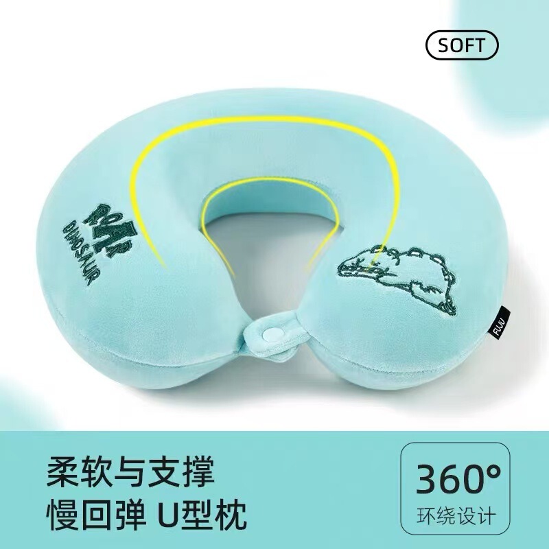 低反発 U 字型枕高品質低反発漫画ネックピロー学生昼寝枕出張旅行ネックサポート|undefined