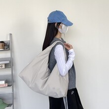 跨境2025春夏新款百搭时尚休闲布包女包大号托特包单肩包iPad包