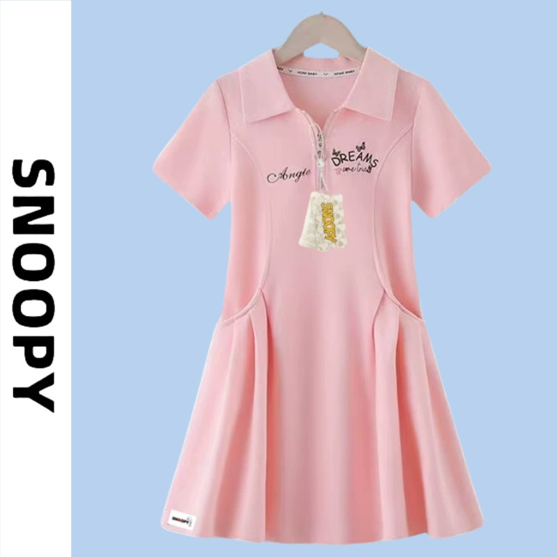 Псх Dress (Снупи), летняя одежда, маленький костюм принцесс, длинная юбка, юбка для девочки, мини-юбка, с коротким рукавом