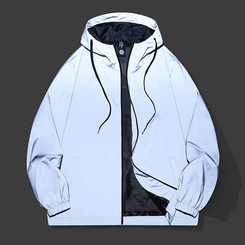 99 Large Size Reflective Cycling Jacket for Men 2026 New Spring Outdoor Waterproof Windproof Oversized Hooded Jacket 99 Large Size Reflective Cycling Jacket for Men 2026 New Spring Outdoor Waterproof Windproof Oversized Hooded Jacket