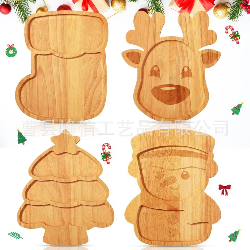 Wooden Christmas Charcuterie Board Christmas Serving Plate Dessert Cheese Tray Christmas Theme Solid Wood Tray Wooden Christmas Charcuterie Board Christmas Serving Plate Dessert Cheese Tray Christmas Theme Solid Wood Tray