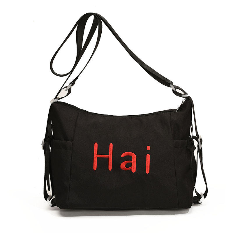 Bolsa de lienzo de letras de la escuela de verano 2024 nueva moda coreana nicho bolso tote de gran capacidad mochila