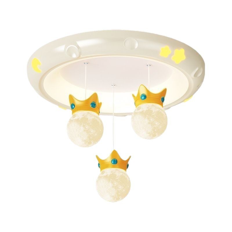 [Seleccionado cuidadosamente] Lámpara de techo de resina de viento crema cálida