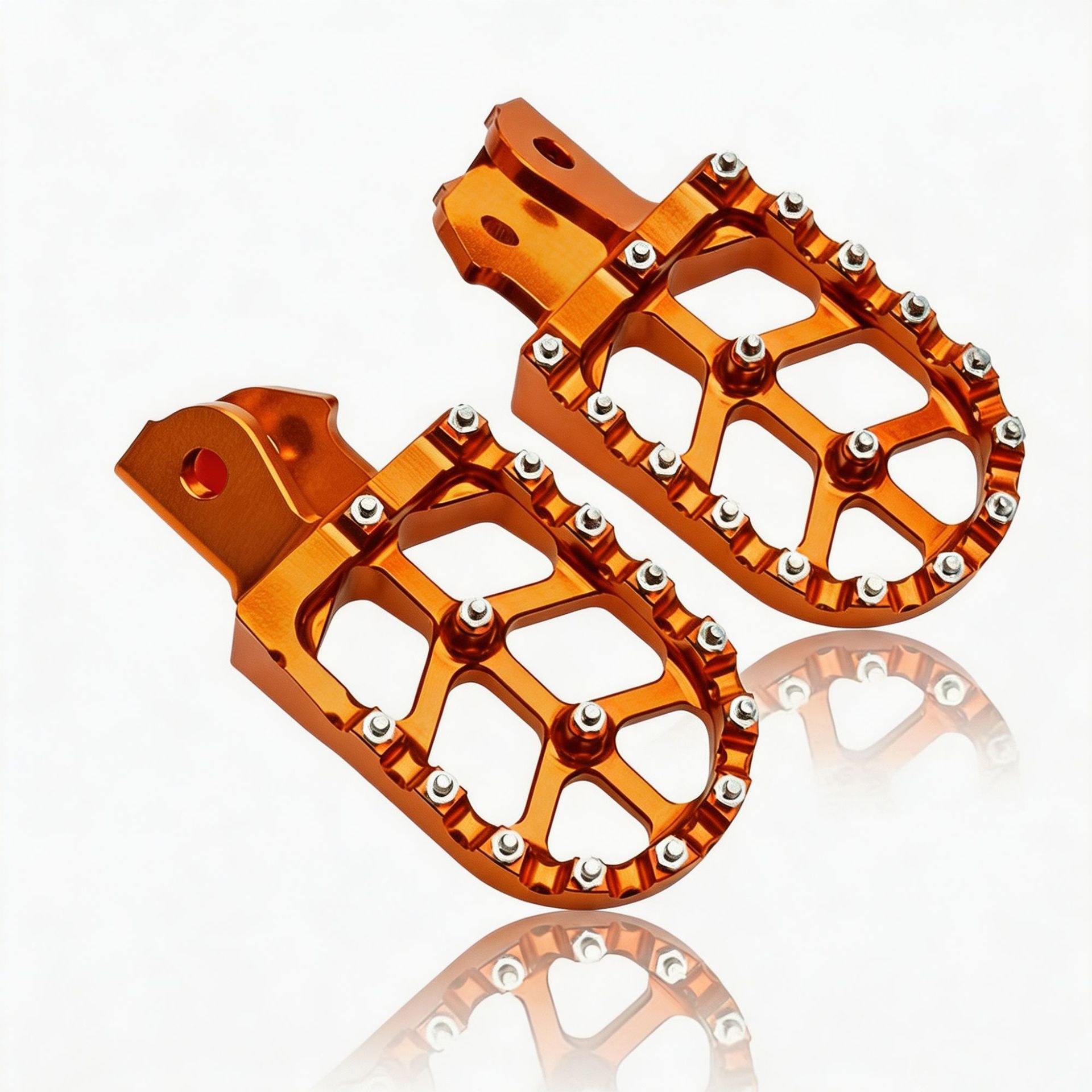 Motorcycle Off-Road Vehicle Cnc Modified Parts, Colorful Aluminum Alloy Round Front and Rear Footrests, Universal Parts for Cross-Border Trade