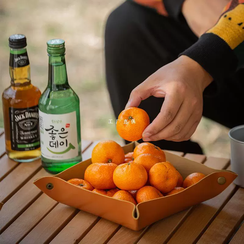 Открытый кемпинг для пикника складной стол Настольный кожаный ящик для хранения складной портативный многоцелевой автомобиль для путешествий