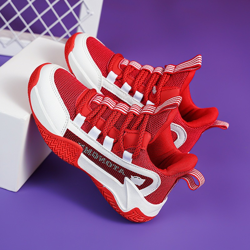 男童新款篮球鞋运动鞋中大童时尚运动透气网面跑步鞋源头厂家批发