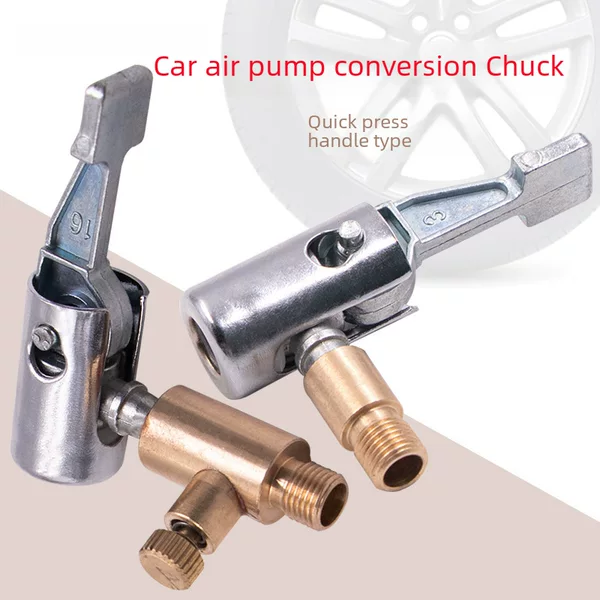 Press type inflation hose inflating connector accessories inflating nozzle quick inflating nozzle tire pressure gauge