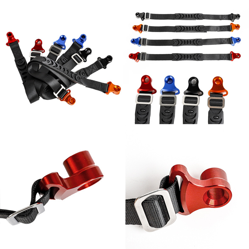 Off-Road Motorcycle Modified with Cnc Front and Rear Lifting Straps, Towing Straps, Rescue Rope with Rubber Handles, Suitable for Multiple Vehicle Models