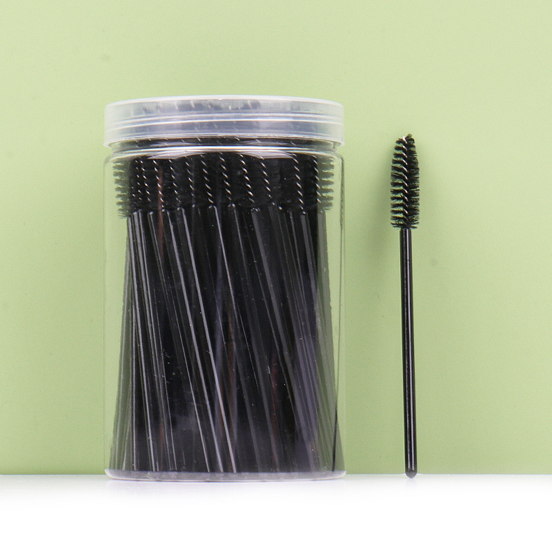 Venta al por mayor desechables barril cepillo de pestañas maquillaje cepillo de maquillaje herramienta portátil espiral pestañas peine rizador de pestañas