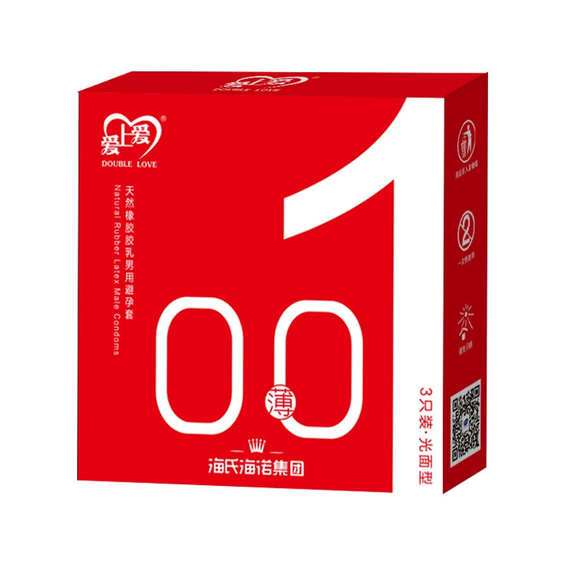 海氏海诺 Condoms fall in love with long-lasting particle wolf tooth condoms ultra-thin condoms zero-feeling thin 001 avoidance condom