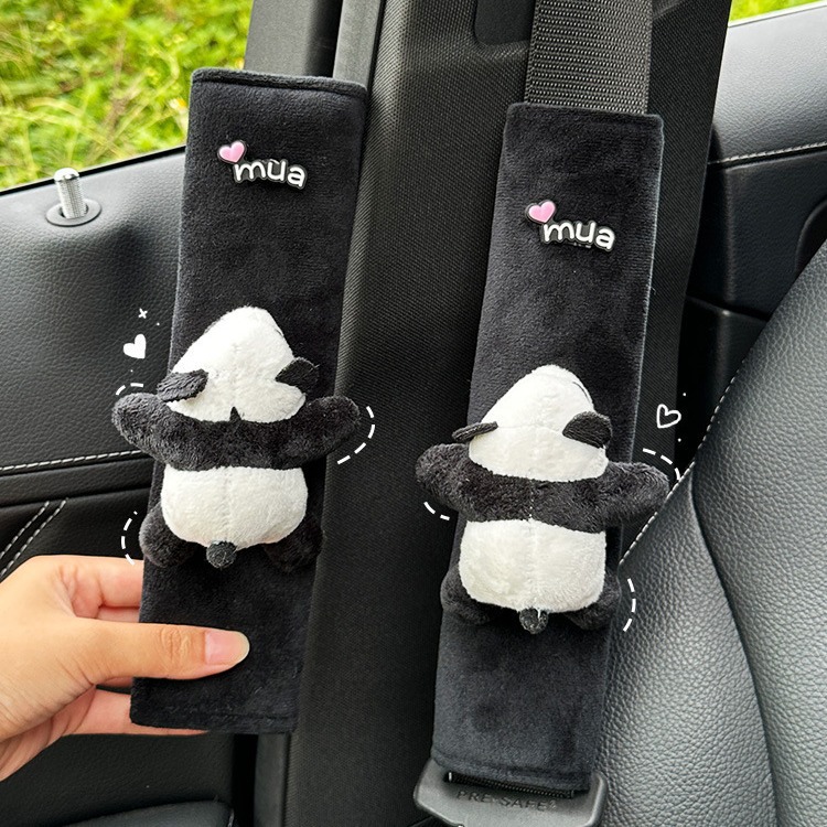 Funda Protectora de Hombro para Cinturón de Seguridad Infantil de Peluche Anti-estrangulamiento para Automóvil