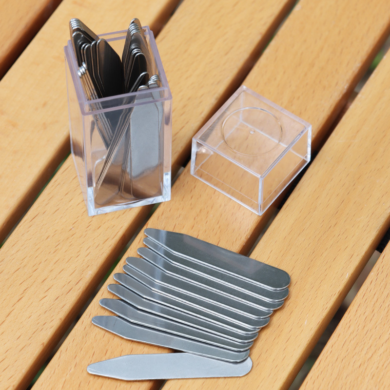 Stainless Steel Collar Inserts for Shirts, Transparent Box of 40 Pieces, Men's Shirt Collar Inserts Stainless Steel Collar Inserts for Shirts, Transparent Box of 40 Pieces, Men's Shirt Collar Inserts