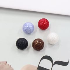 青衿褶皺紋理珍珠扣高亮皺皮珍珠紐扣開衫襯衫扣裝飾金色有腳紐扣