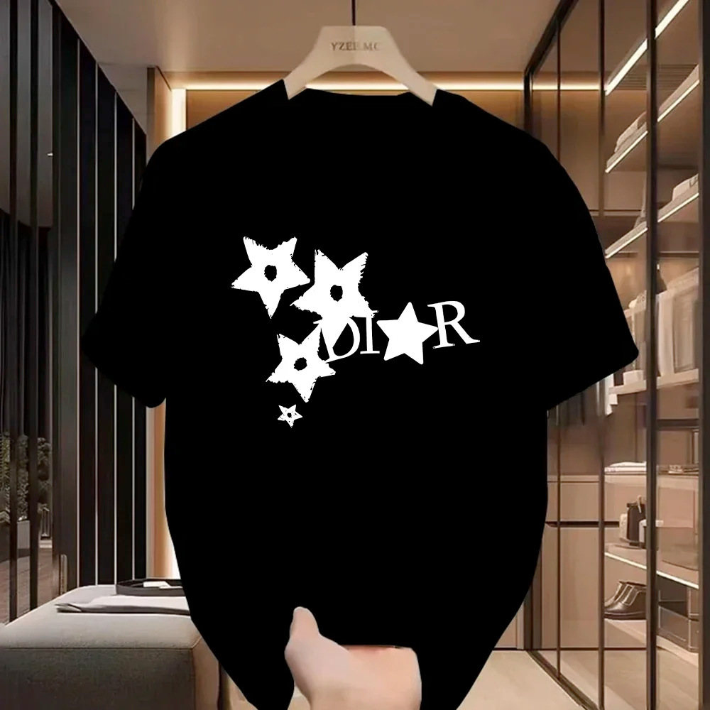 2025休闲原宿Y2k设计师女士男士豪华T恤女时髦上衣短衬衫衣服