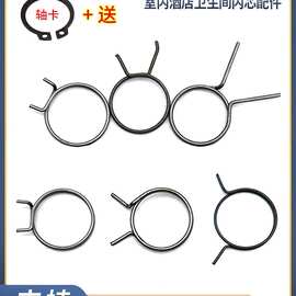 门把手弹簧门锁弹簧回位卫生间防盗执拉门内锁芯双快扭簧圆配件黄