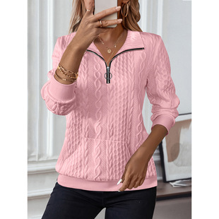 Q 94355 Winter quilted zip women's hoodie �ﶬ�A�����Ůʿ�l