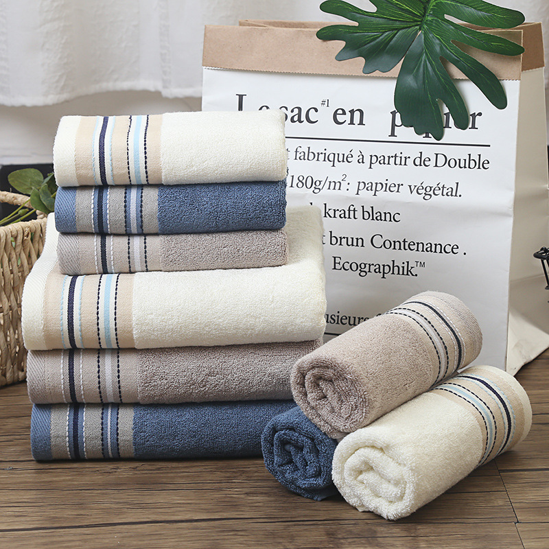 套巾高阳礼品盒套装家用定制纯色高档洗脸新款加工竹纤维回礼套巾|ru