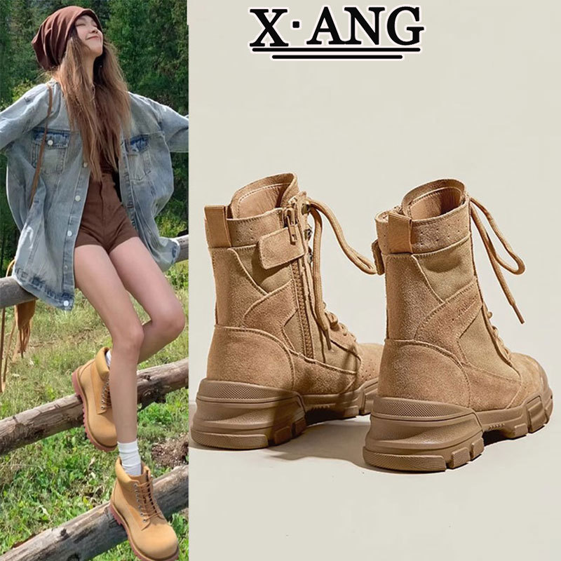 Canvas Martin Boots for Women, Desert Boots, 2026 New Autumn Outdoor Hiking and Mountaineering Shoes, Thick-Soled Work Boots for Women Canvas Martin Boots for Women, Desert Boots, 2026 New Autumn Outdoor Hiking and Mountaineering Shoes, Thick-Soled Work Boots for Women