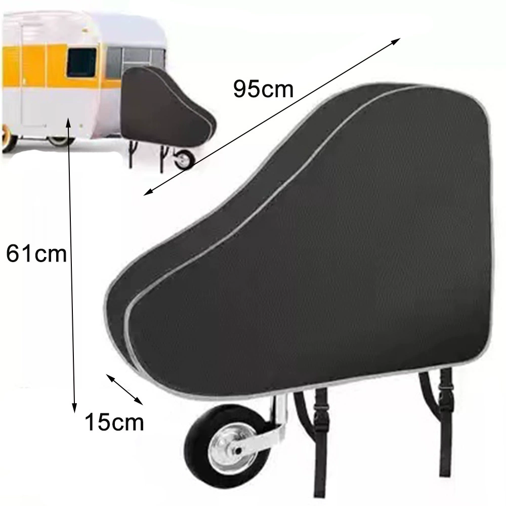 Черный защитный чехол для буксира для буксира для буксира утолщение водонепроницаемый нетканый материал RV для буксира для солнцезащитного крема