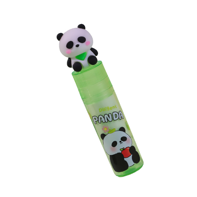 KUKI Keqijia Lipstick Eraser Panda de alto valor Dibujos animados creativos Lápiz lindo Niños Estudiantes de primaria Piel