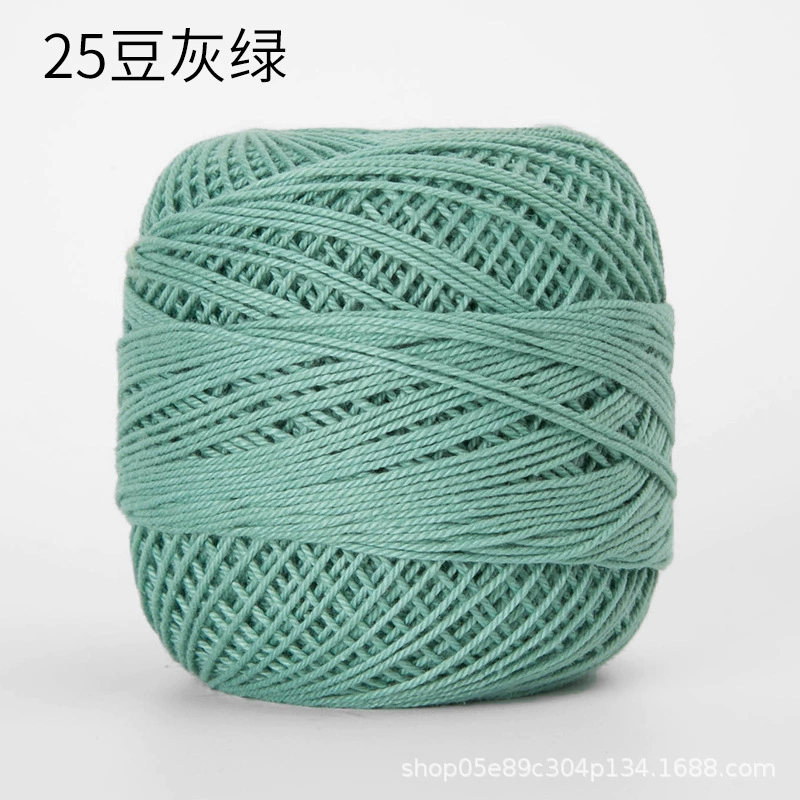 Шёлковая crochet нить шарики, 3 размера, разноцветная пряжа для вязания сумок и крючком