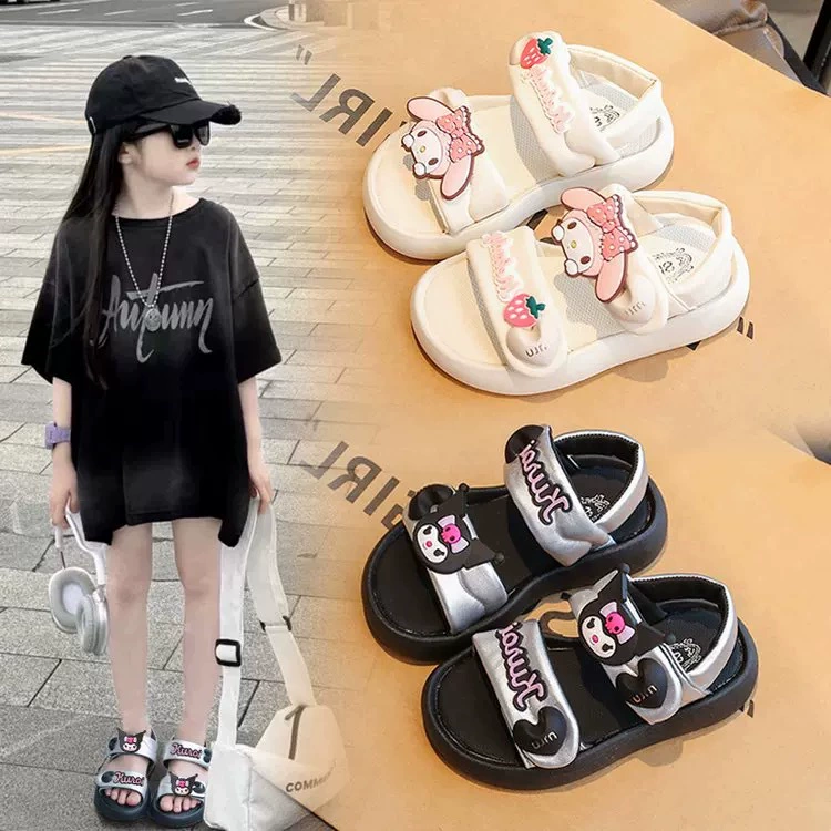 Сандалии для девочек 2025 новый летний взрывной детский спортивный сандалий