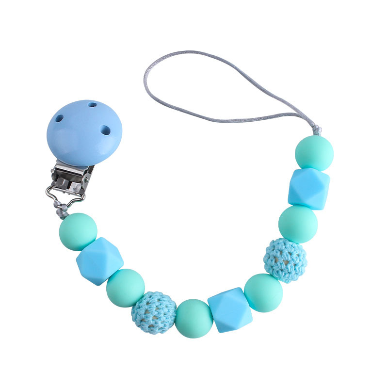 DIY bebé suministros Hemu chupete clip juguete de silicona chupete cadena bebé molar mordedor chupete cadena anti-perdida cadena