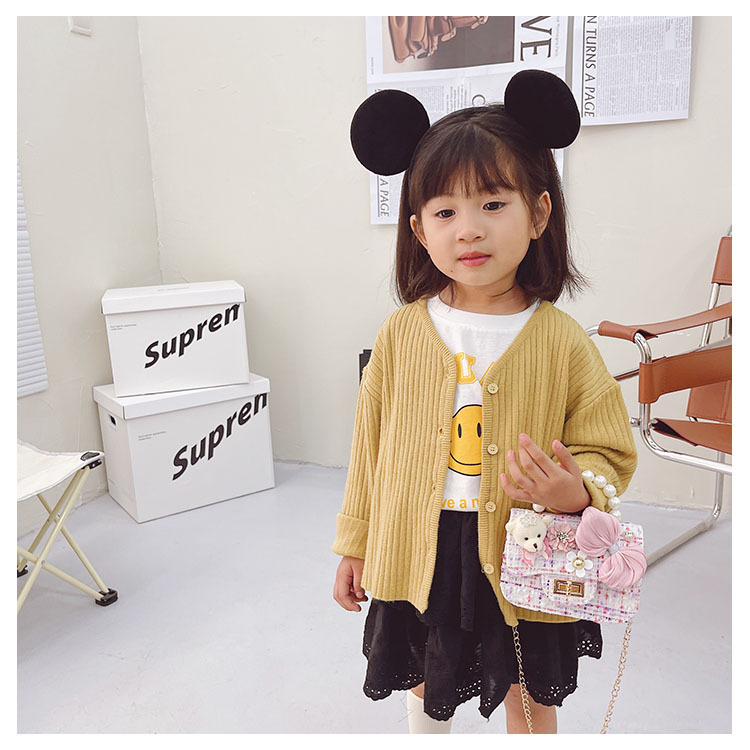Children's One-shoulder Diagonal Bag Pearl Portable Coin Purse Bear Bow Cute Accessory Bag Wholesale display picture 38