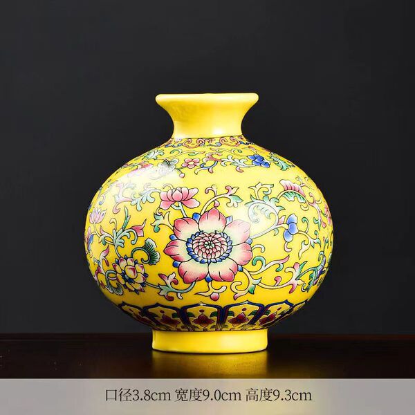 Ceramic retro enamel flower-shaped