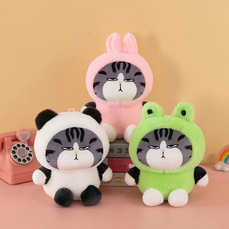 8-inch Transformation My Royal Cat Grasping Machine Doll Machine Doll Push Ring Activity Wedding Throw Doll Plush Toy