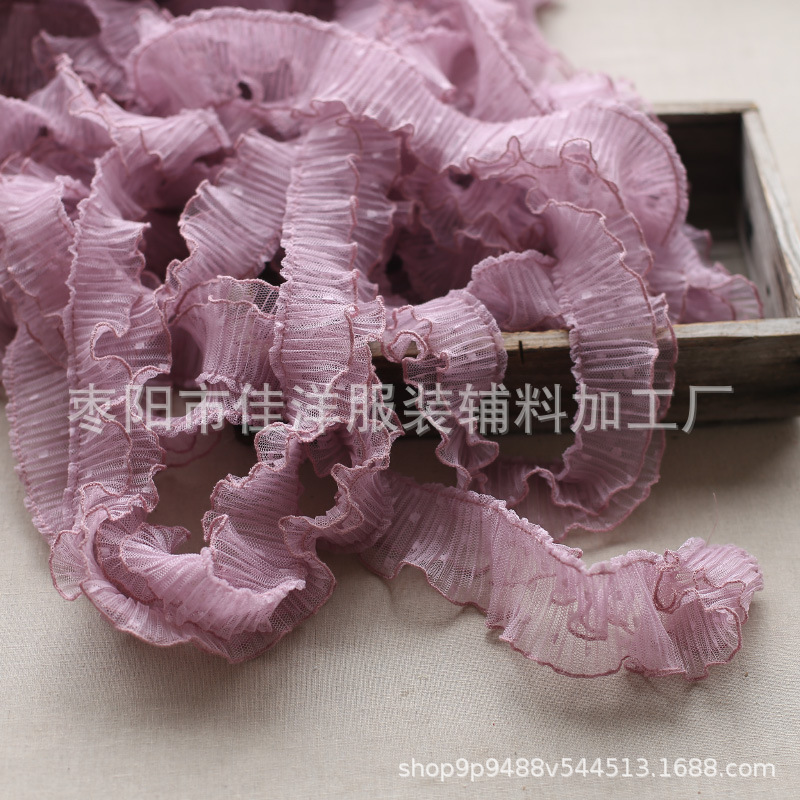 Accesorios de oreja de madera de doble capa color de encaje al por mayor accesorios de encaje de muñeca Lolita Nuevo