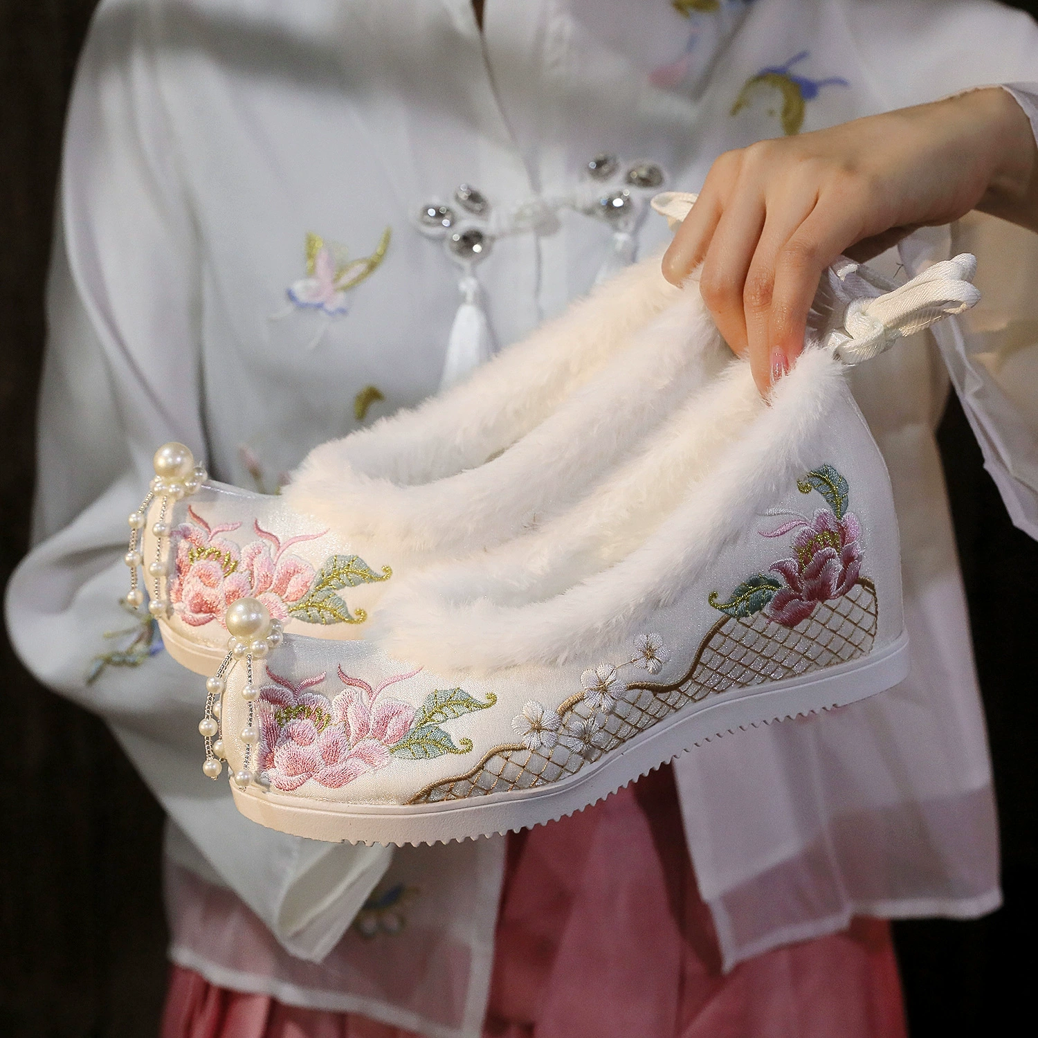 [Великолепная] новая обувь ханьфу для студенток в старинном стиле, Женская подходящая ханьфу, обувь в старинном стиле, увеличивающая внутренний рост, Han Element